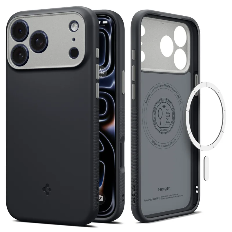 Чохол до мобільного телефона Spigen Nano Pop MagSafe iPhone 18 Pro Max/17 Pro Max Black Sesame (ACS12142)