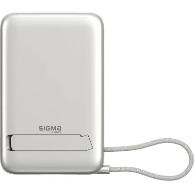 Батарея універсальна Sigma X-power SI10A8QL-MAG silver 10000mAh, Magnetic wireless 15W, charge iWatch, PD+QC, 22,5W max (4827798161012)