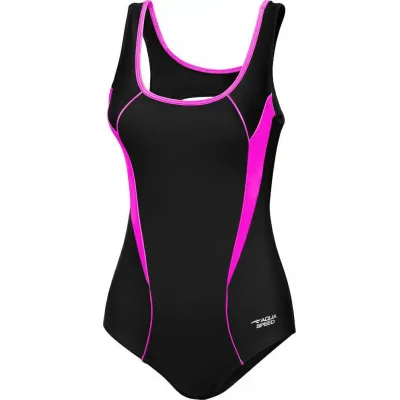 Купальник Aqua Speed Kate 413-19 чорний, рожевий 40 (5905718615810)