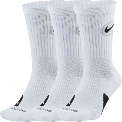 Шкарпетки Nike Crew Everyday Bball 3pr DA2123-100 46-50 3 пари Білий (194499963165)