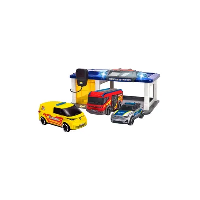 Машинка для дітей Dickie Toys набір Рятувальна станція (3716027)