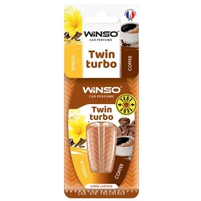 Ароматизатор для автомобіля WINSO Twin Turbo - Vanilla & Coffee (538790)