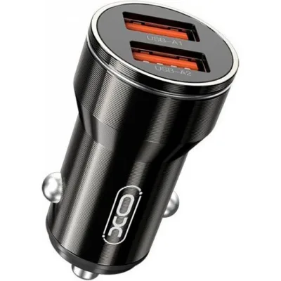 Зарядний пристрій XO 2xUSB 12W black (CC48.black)