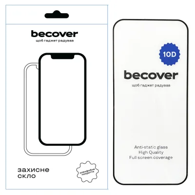 Скло захисне BeCover Xiaomi Redmi Note 14 5G 10D Black (712727)