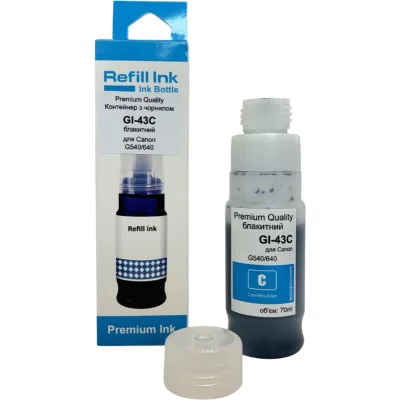 Чорнило Premium Quality Canon GI-43 70мл Cyan 4672C001 (70264928)
