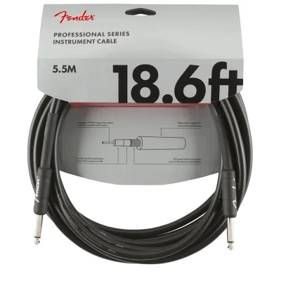 Інструментальний кабель Fender Cable Professional Series 18.6ft Black 5.5 m (300913)