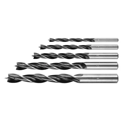 Набір свердл Graphite по дереву, спіральні, 4–6,8,10мм, 5шт (54T574)