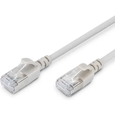 Патч-корд 1м, FTP, cat.6A, Sliim, AWG 32/7, Cu, LSZH, grey Digitus (DK-1632-A-010S)