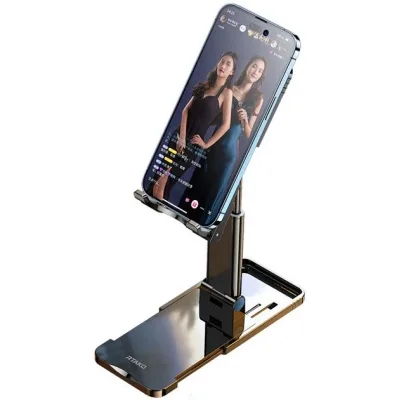 Підставка до планшета та телефона TC01A DoubIe SIiding StabiIizing Bracket Black RTAKO (6975523009431)