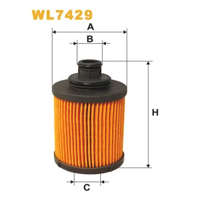 Фільтр масляний Wixfiltron WL7429