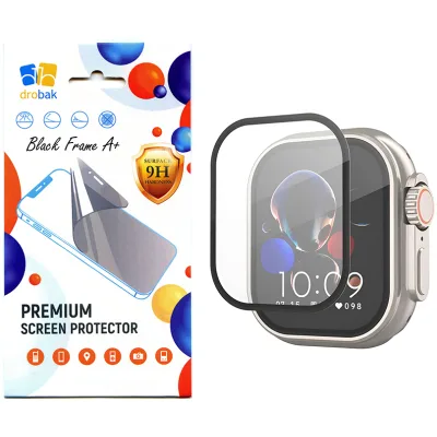 Скло захисне Drobak Apple Watch Ultra 2 49mm Black Frame A+ (323209)