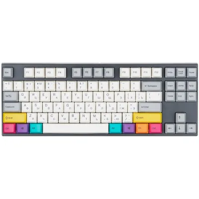 Клавіатура Varmilo APT87 CMYK K-Prestige Silent Wireless White Led UA (A92A024F8A5A17A007)