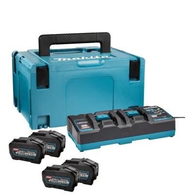 Набір акумулятор + зарядний пристрій Makita XGT 4x5Ah, DC40RB, Makpac (191U42-2)