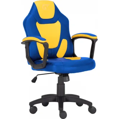 Крісло ігрове GT Racer X-1414 Blue/Yellow