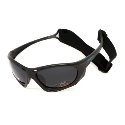 Сонцезахисні окуляри BluWater Hydro Polarized (Dark Gray) Anti-Fog Чорні лінзи в чорній оправі (BW-HYD-SD12)
