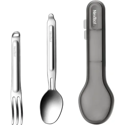 Набір туристичного посуду NexTool Portable Stainless Steel Tableware, нержавіюча сталь (NE20133)
