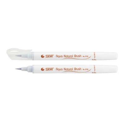 Художній маркер STA пензлик акварельний AQUA NATURAL BRUSH 3700, блідо синій (STA3700-25)