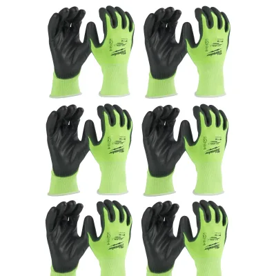 Захисні рукавиці Milwaukee Hi-Vis Cut размер L/9, 12 пар (4932492915)