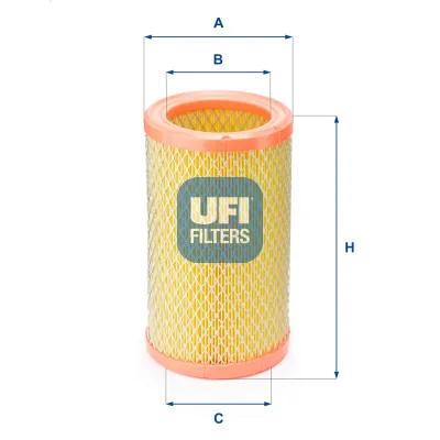 Повітряний фільтр для автомобіля UFI 27.824.00