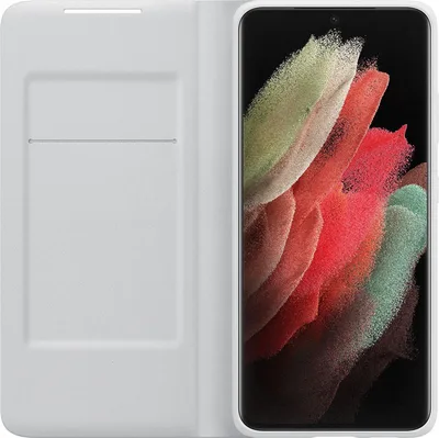 Чохол-книжка Samsung Smart LED View Cover для Samsung Galaxy S21 Ultra SM-G998 Light Gray (EF-NG998PJEGRU)