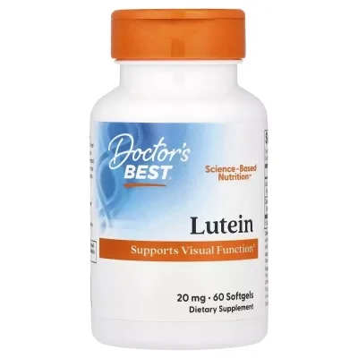 Антиоксидант Doctor's Best Лютеїн, 20 мг, Lutein, 60 капсул (DRB-00192)