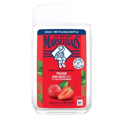 Гель для душу Le Petit Marseillais БІО Дика полуниця 250 мл (3574661296166/3574661714783)
