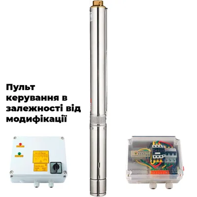 Насос відцентровий 400В 3.0кВт H 188(124)м Q 140(100)л/хв Ø102мм+пульт (з 3х ЧАСТИН) DONGYIN 4SD6/26 (7771453)