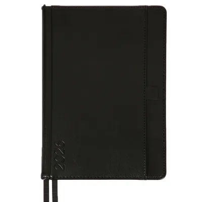 Тижневик Leo planner А5 датований 2026 "Legacy", твердий, чорний, 368 сторінок (252649)