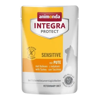 Вологий корм для кішок Animonda Integra Protect Sensitive with Turkey з харчовою непереносимістю (4017721867207)