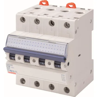 Автоматичний вимикач GEWISS 4-п. 25A 6kA С (GW92089)