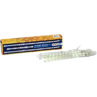 Гірлянда Delux Snowfall C 192LED 8х0.3 м IP44 EN Біла/Прозора (90017977)