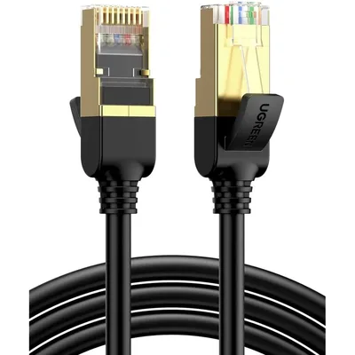 Патч-корд 2м, F/FTP cat 7 RJ-45 black Ugreen (U_11269)
