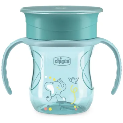 Поїльник-непроливайка Chicco Perfect Cup 200 мл. від 12 місяців (блакитна) (06951.25)