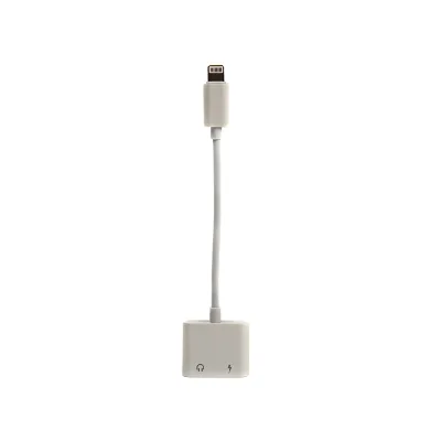 Перехідник Lightning 2in1, Audio 3.5mм to Lightning PowerPlant (CA910427)
