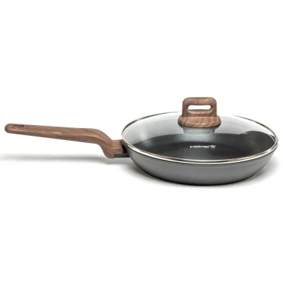 Сковорода Hölmer Wood кована з кришкою 26 см (FP-22526-SWBL Wood)