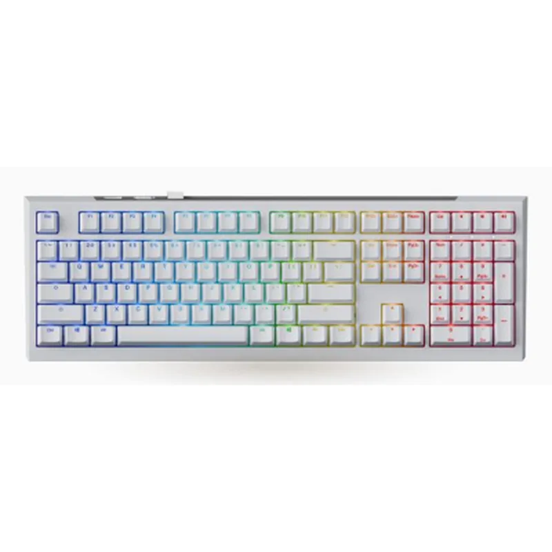Клавіатура Ducky One X Magnetic Switch Wireless UA White (ON2408AST3-DAUSPDOECL2WW1)