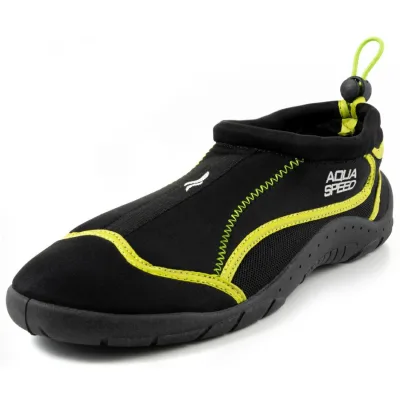 Аквашузи Aqua Speed Aqua Shoe Model 704-78 чорний, жовтий 37 (5905718616626)