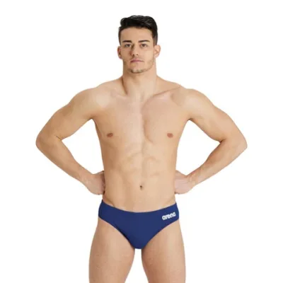 Плавки Arena Team Swim Briefs Solid 004773-750 сині, білий 80 (3468336639870)