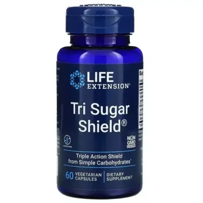 Трави Life Extension Потрійний захист від цукру, Tri Sugar Shield, 60 вегетаріанських до (LEX-18036)