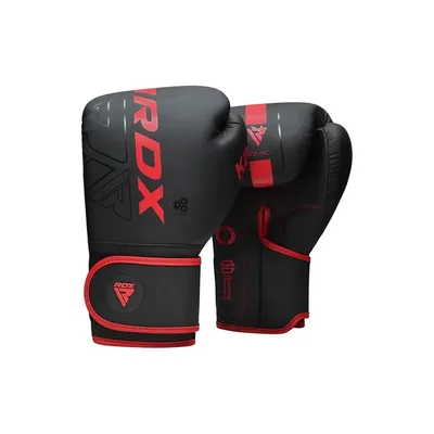 Боксерські рукавички RDX F6 Kara Matte Red 12 унцій (BGR-F6MR-12OZ)