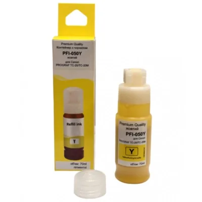 Чорнило Premium Quality Canon PFI-050Y 70 ml, pigment, imagePROGRAF TC-20/TC-20M (70265167)