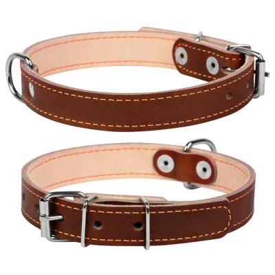 Нашийник для тварин Collar подвійний Ш 14 мм Д 27-35 см коричневий (00126)