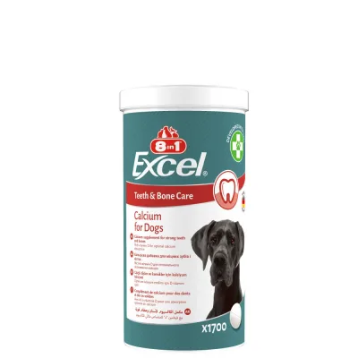 Вітаміни для собак 8in1 Excel Calcium для зубів та кісток кальцій 1700 шт (4048422184249)