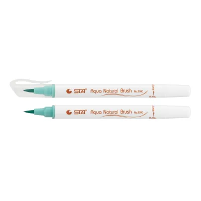 Художній маркер STA пензлик акварельний AQUA NATURAL BRUSH 3700, м'ятний (STA3700-35)