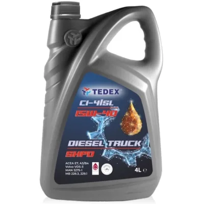 Моторна олива TEDEX Diesel Truck FE SHPD 15W40 - 4л
