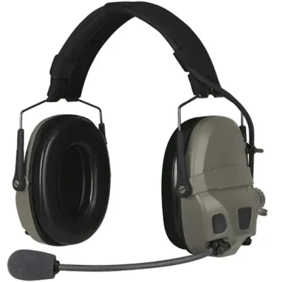 Тактичні навушники Ops-Core AMP Communication Headset-Connectorized. NFMI. Верхній тримач. Ranger Green (N101153-02-0006)