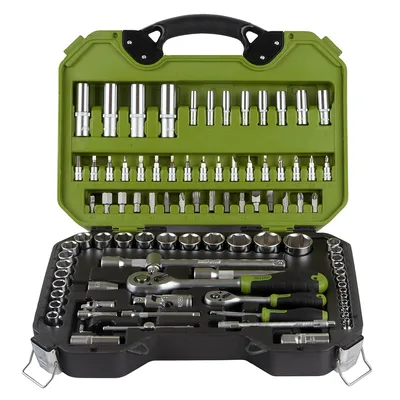 Набір інструментів Alloid 1/2" і 1/4", 6-гранний, 94 предмети (TSN-94)