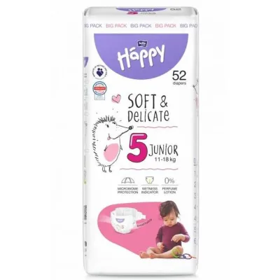 Підгузки Bella Happy 5 Junior 11-18 кг 52 шт (5900516605520)