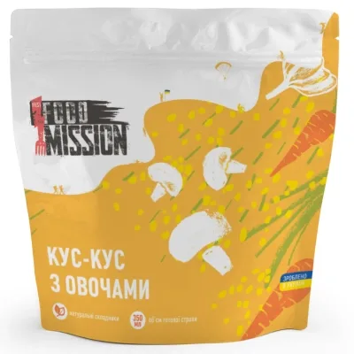 Їжа швидкого приготування Food Mission Кус-кус з овочами 100 г (fm.30467)