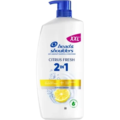 Шампунь Head & Shoulders 2 в 1 Проти лупи Цитрусова свіжість 800 мл (8006530004527)